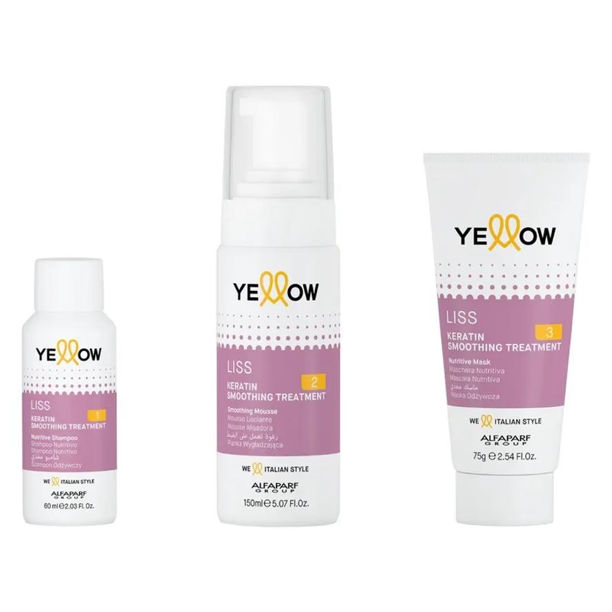 Yellow Liss Keratin Therapy Kit Набір для кератинового випрямлення волосся 40/150/75 мл. [UA]