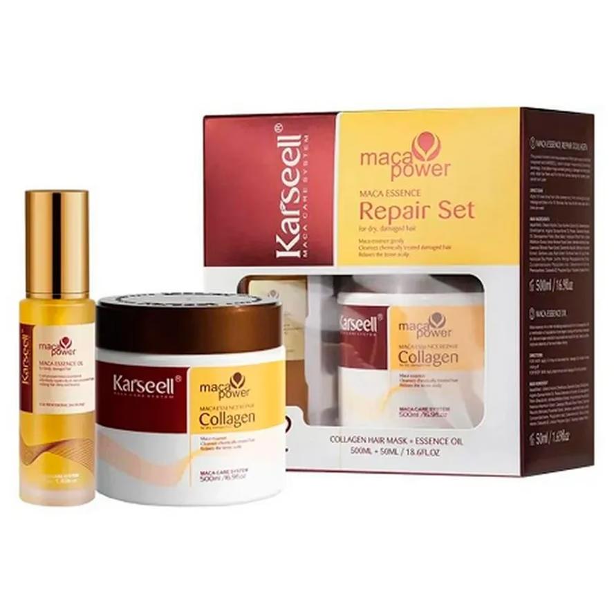Karseell Maca Power Essence Repair Set Восстанавливающий набор с эссенцией маки 500/50 мл. [RU]