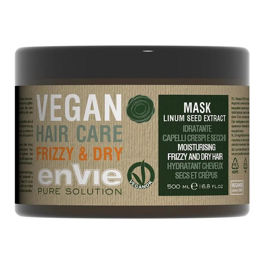 Envie Vegan Hair Care Frizzy & Dry Mask Маска зволожуюча для сухого та кучерявого волосся 500 мл.