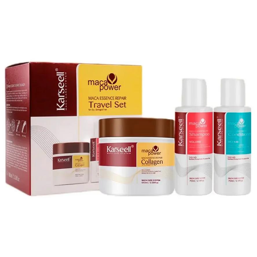 Karseell Maca Power Essence Travel Set Восстанавливающий тревел набор с эссенцией маки 100/70/70 мл. [RU]