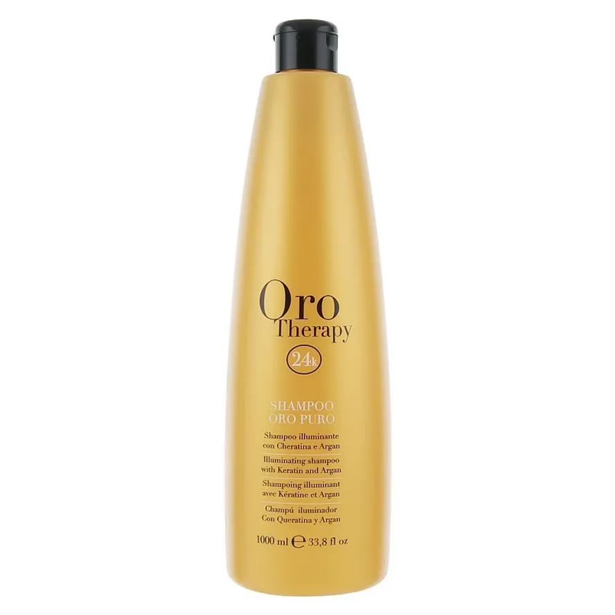 Fanola Oro Therapy Shampoo Oro Puro Зволожуючий шампунь для волосся з мікрочастинками золота 1000 мл [UA]