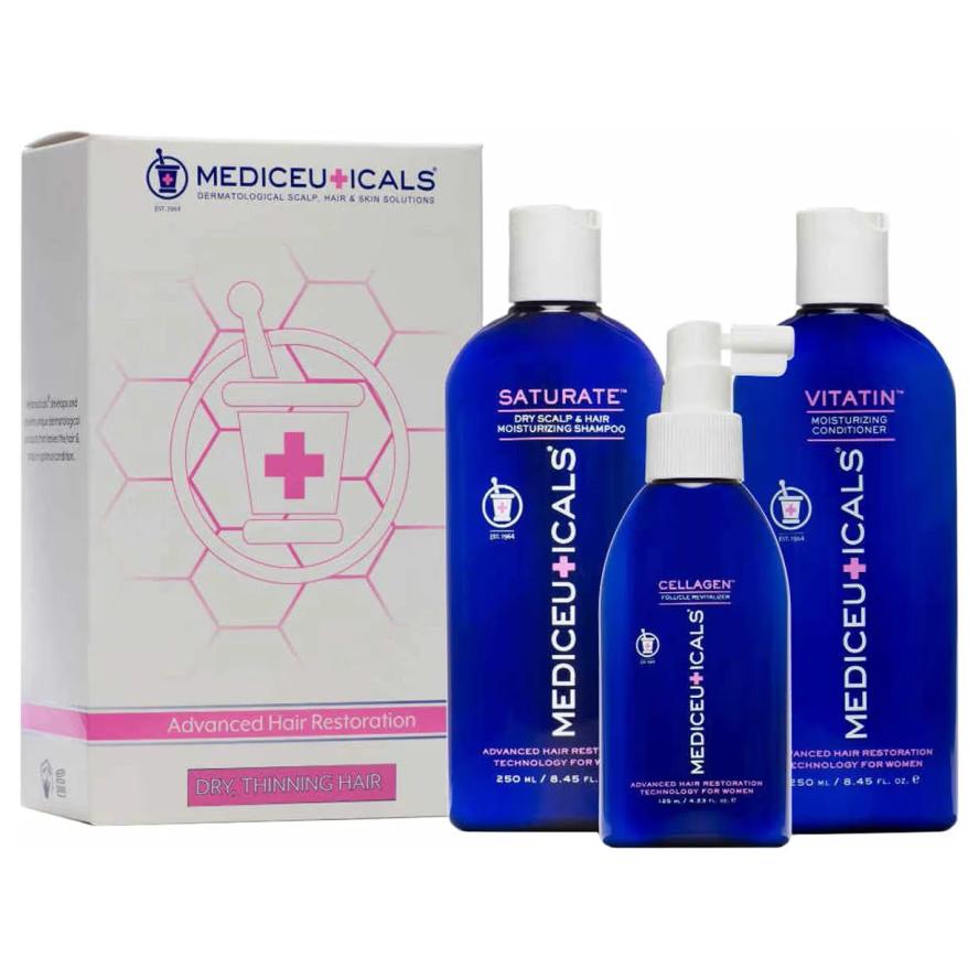 Mediceuticals For Women Kit Dry Набір жіночий для стимуляції росту сухого волосся 2х250 мл./125 мл. [UA]