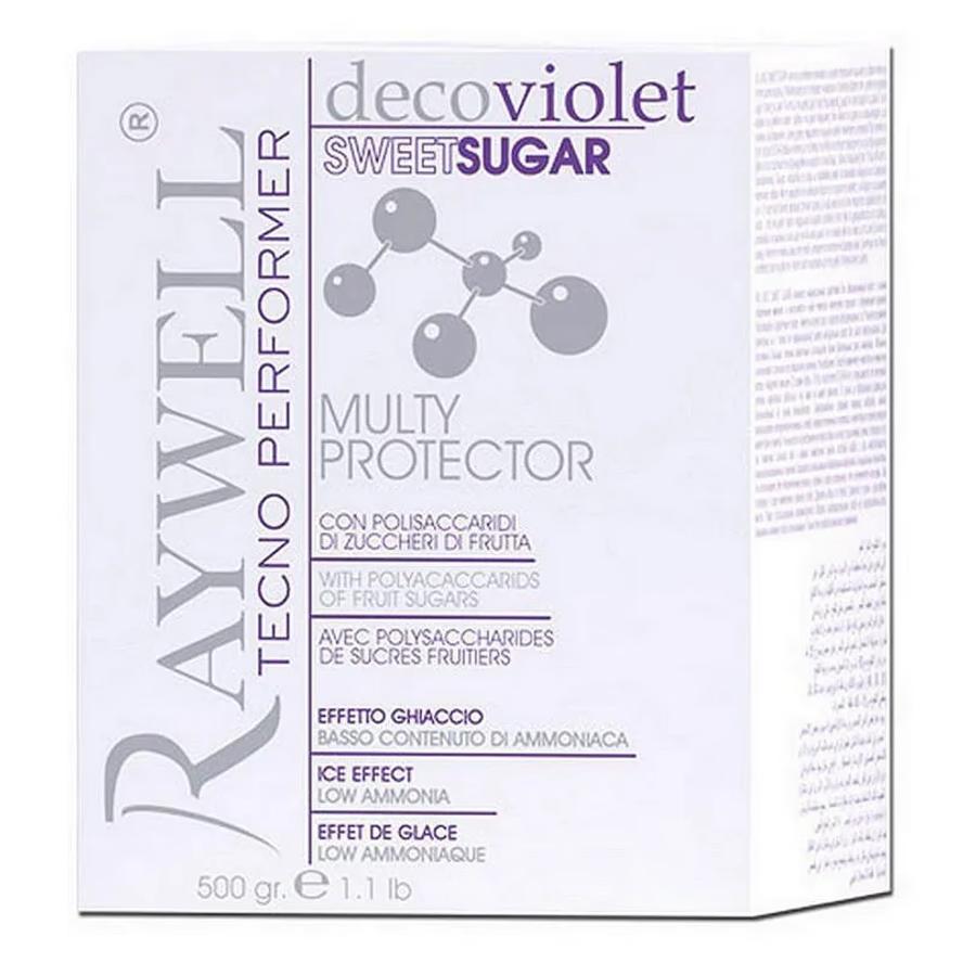Raywell Deco Violet Sweet Sugar Фіолетова пудра для знебарвлення волосся 500 гр.