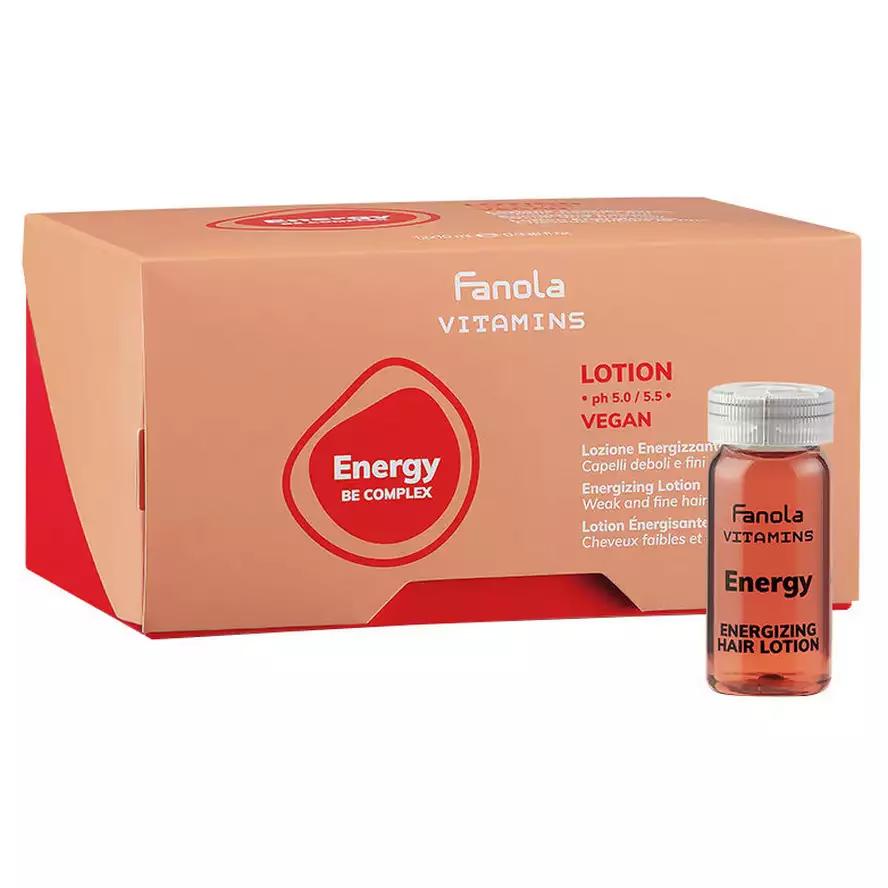 Fanola Vitamins Energy Be Complex Lotion Энергетический лосьон для ослабленных и тонких волос 12х10 мл.