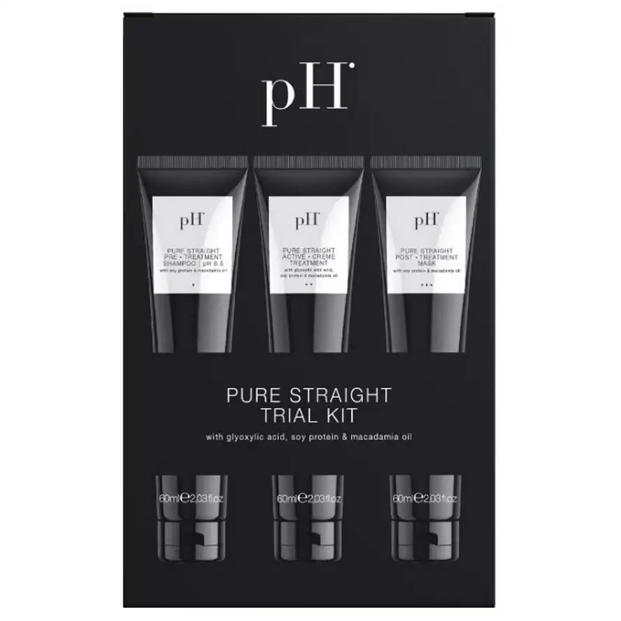 ph Laboratories Pure Straight Kit Набор для выпрямления волос 3х60 мл.