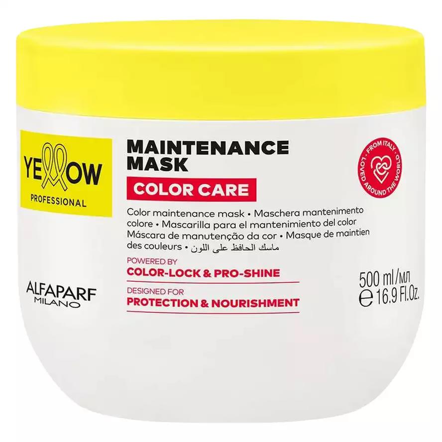 Yellow Color Care Maintenance Mask Маска для защиты цвета окрашенных волос 500 мл.