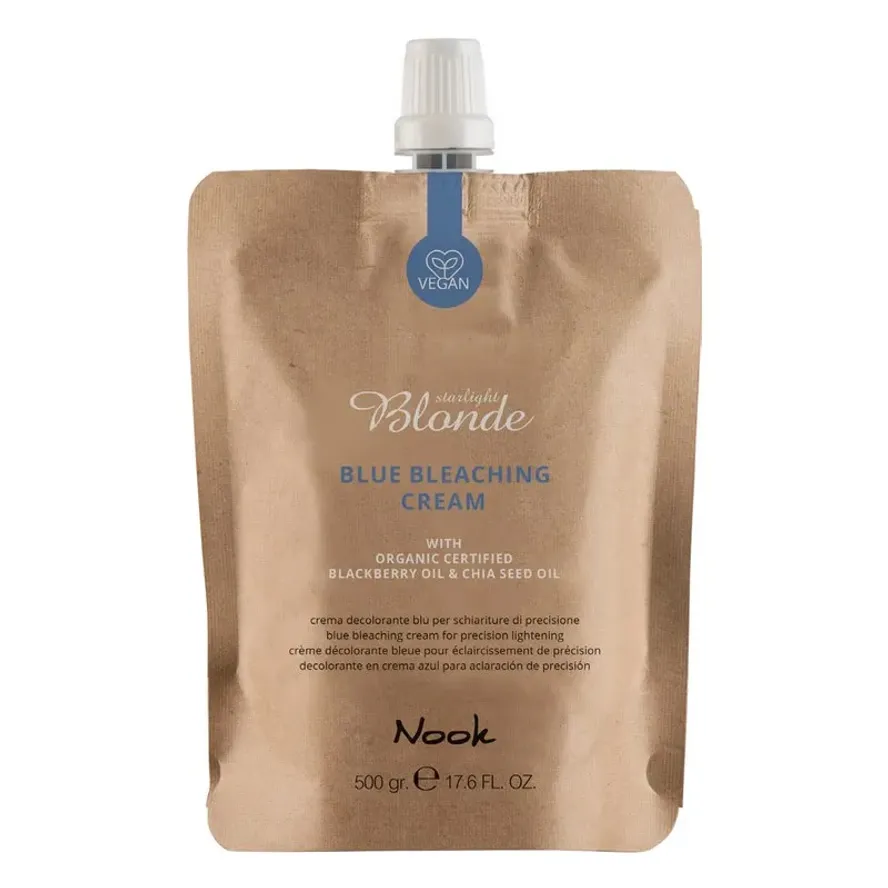 Nook Blonde Blue Bleaching Cream Осветляющий крем для волос до 9-ти уровней Голубой