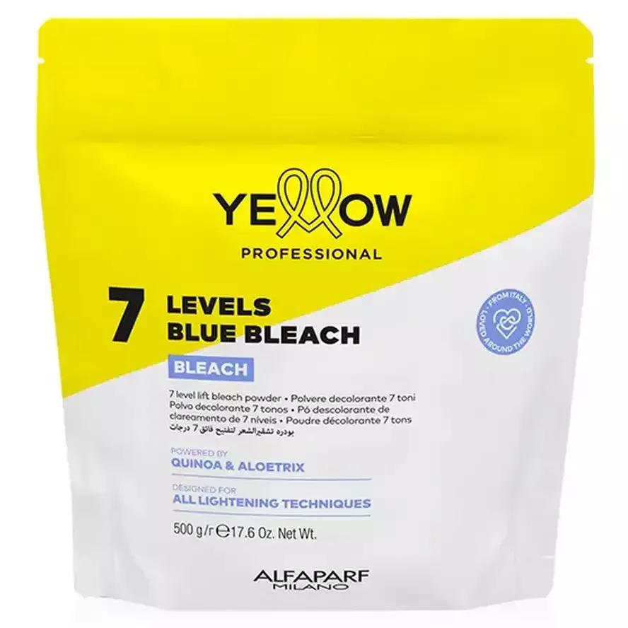Yellow Bleach 7 Levels Осветляющая пудра для волос до 7-ти тонов 500 гр.