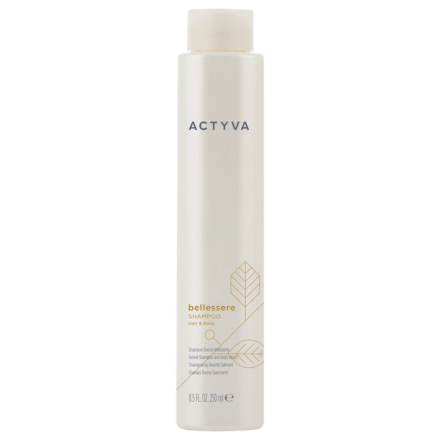Kemon Actyva Bellessere Hair & Body Shampoo Шампунь для волос и тела с аргановым и льняным маслом 250 мл.