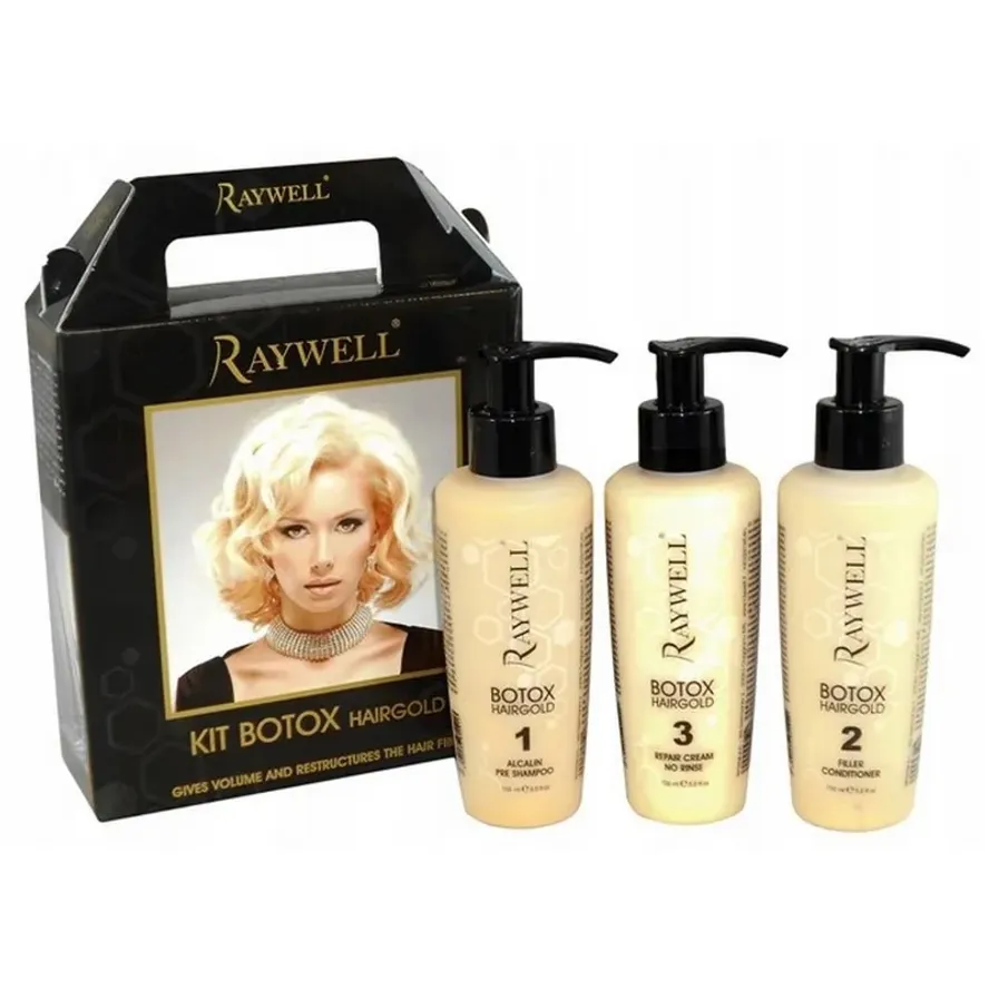 Raywell Botox Hairgold Kit Набір для волосся Холодний Ботокс