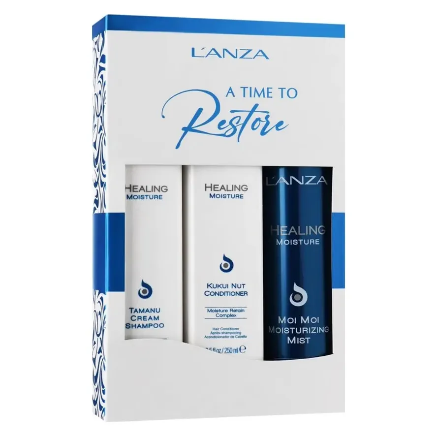 L'anza Healing Moisture Holiday Trio Box Набір для зволоження волосся