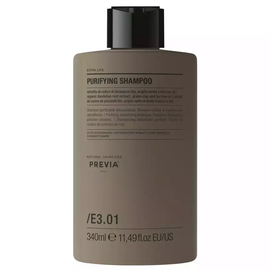Previa Extra Life Purifying Shampoo Очищающий шампунь для волос против перхоти 340 мл.