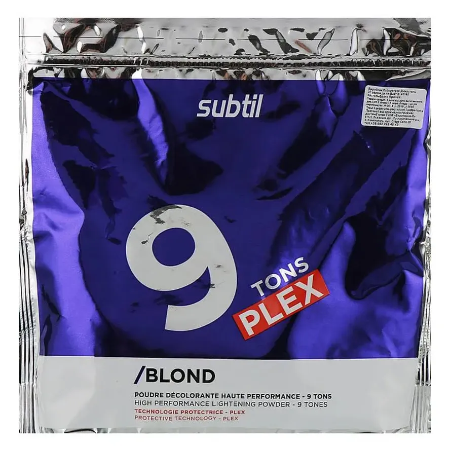 Subtil Laboratoire Ducastel Blond Lightening Powder 9 Tones Plex Пудра для волосся, що освітлює, до 9 тонів