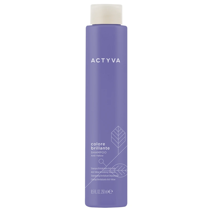 Kemon Actyva Colore Brillante Anti-Yellow Shampoo Шампунь для холодного блонду 250 мл.