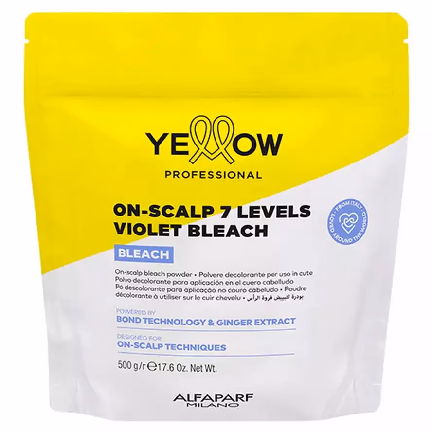 Yellow Scalp Bleach 7 Levels Осветляющая пудра для волос и кожи головы до 7-ти тонов