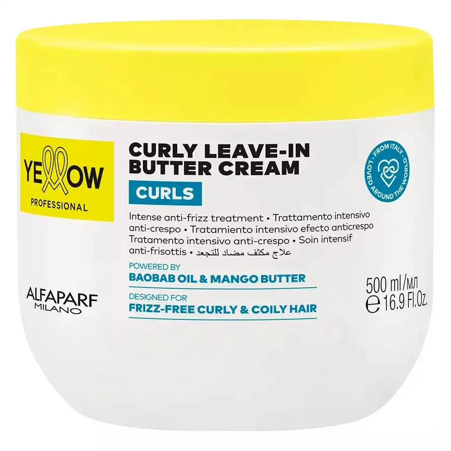 Yellow Curls Curly Leave-In Butter Cream Незмивний крем для кучерявого волосся 500 мл.