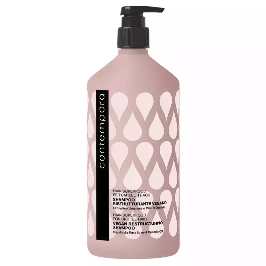 Contempora Hair Superfood For Brittle Hair Vegan Shampoo Шампунь реструктуруючий з рослинним кератином та олією опунції