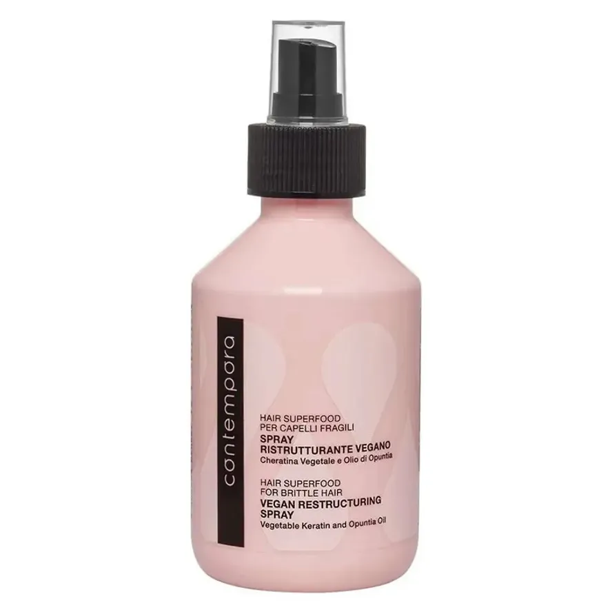 Contempora Hair Superfood Vegan Restructuring Spray Cпрей, що реструктурує з рослинним кератином і маслом опунції