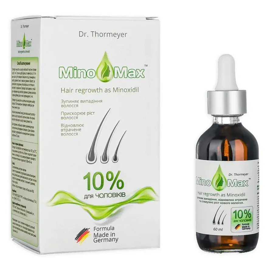 MinoMax 10% Hair Regrowth Lotion Лосьйон для стимуляції росту та проти випадання волосся для чоловіків