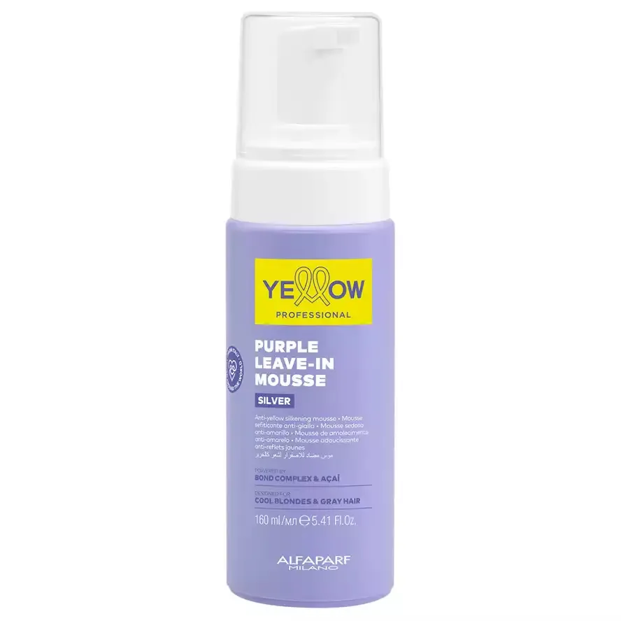Yellow Silver Purple Leave-In Mousse Мус для нейтралізації жовтизни волосся