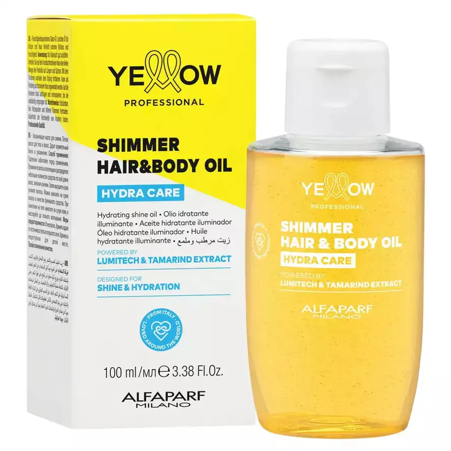 Yellow Hydra Care Shimmer Hair&Body Oil Олія для зволоження волосся та тіла