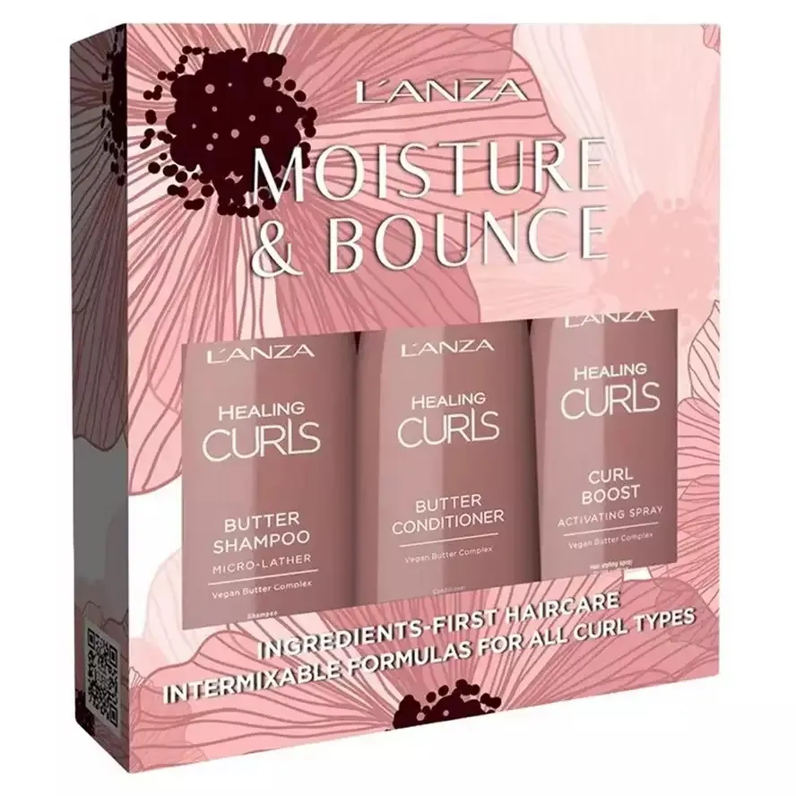 L'anza Healing Curls Moisture & Bounce Holiday Trio Набір для кучерявого волосся