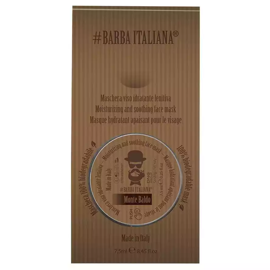 Barba Italiana Monte Baldo Soothing Face Mask Маска для зволоження обличчя 7,5 мл.
