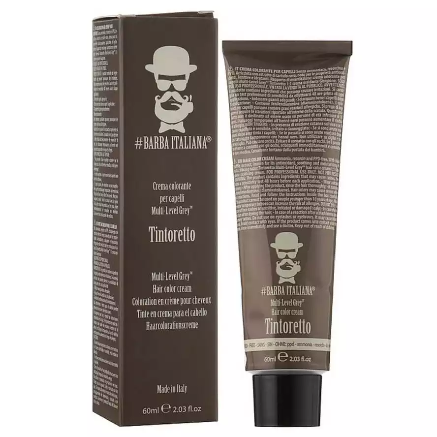 Barba Italiana Tintoretto Multi Level Grey nr. 6 Крем-краска для мужских волос 60 мл.