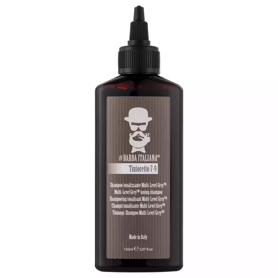 Barba Italiana Tintoretto 7-9 Multi Level Grey Tonning Shampoo Тонирующий шампунь для мужчин 150 мл.