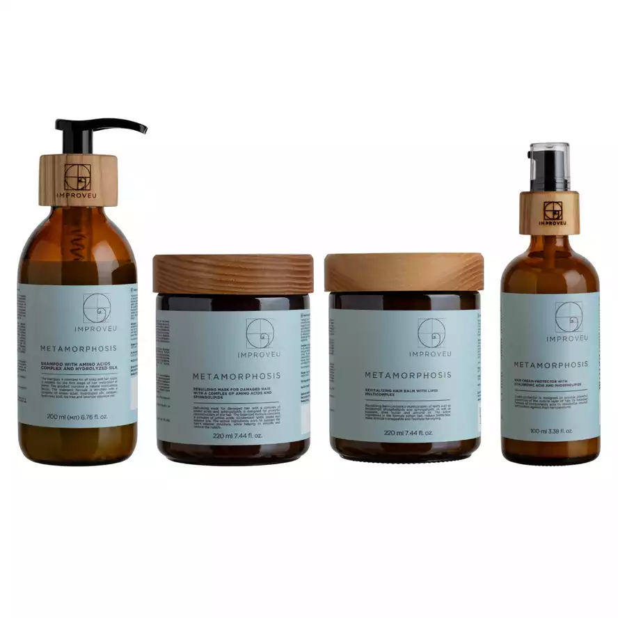 Improveu Metamorphosis Ritual Kit 500 500 500 100 Набор для реконструкции волос 200/220/220/100 мл.