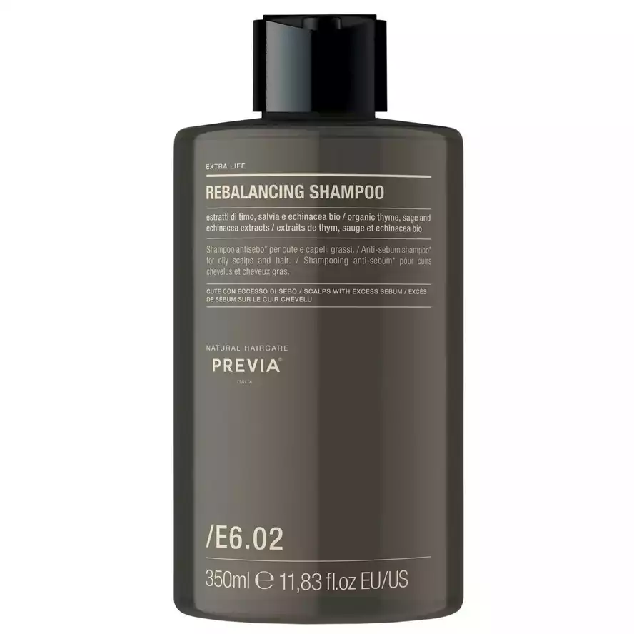 Previa Extra Life Rebalancing Shampoo Себорегулирующий шампунь для жирной кожи головы 350 мл.
