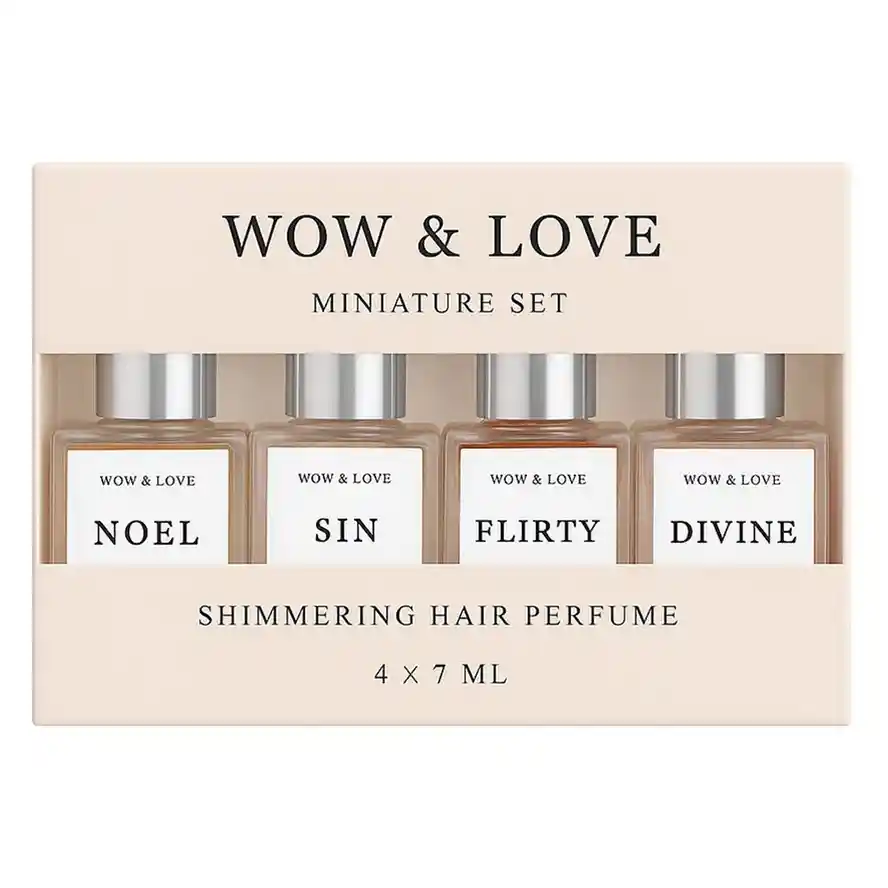 Wow&Love Miniature Set Shimmering Hair Parfume Набор миниатюр парфюма-блеска для волос