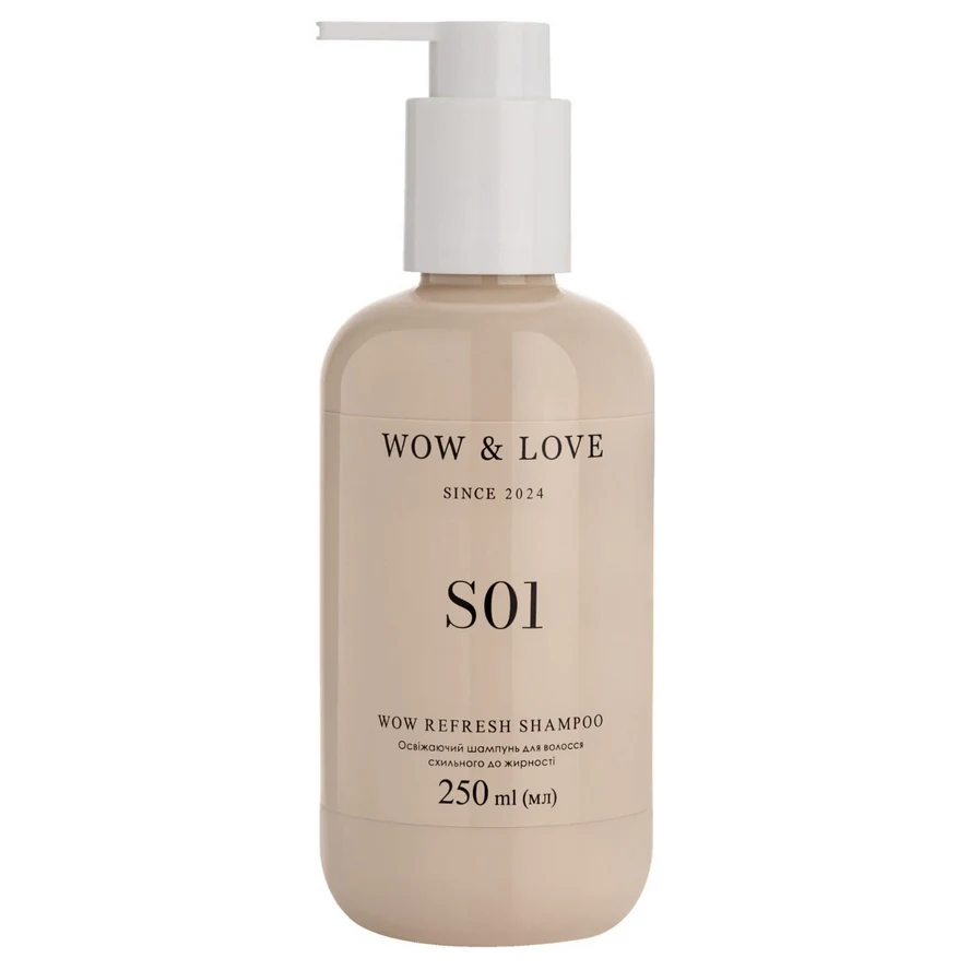 Wow&Love S01 Wow Refresh Shampoo Salon Освежающий шампунь для волос склонных к жирности