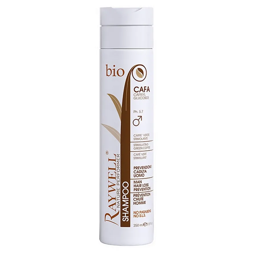Raywell ВІО Cafa Shampoo Шампунь для чоловіків проти випадіння волосся 250 мл.